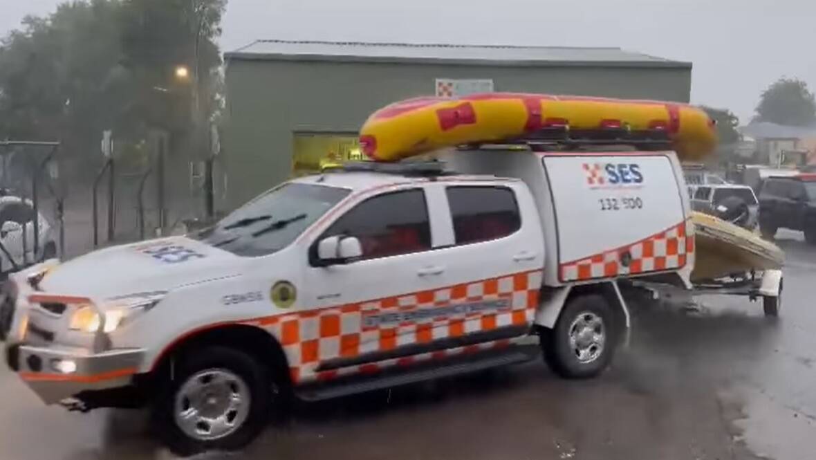 Goulburn SES will have a flood rescue team on standby from late Monday. Picture supplied.