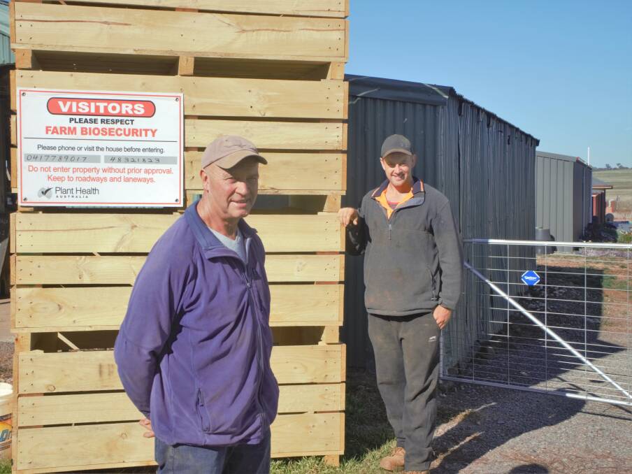 FARMERS: Kim and James Weir on their Crookwell district property, 'Pinewalla' say water and biosecurity are big election issues. Photo: Clare McCabe.