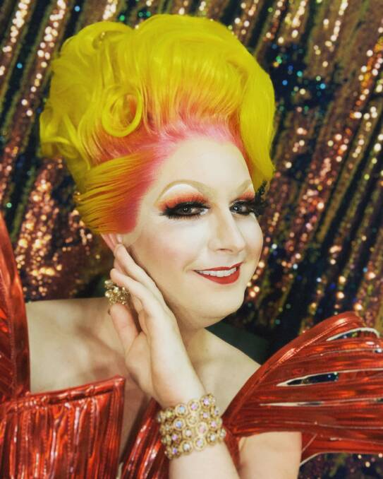Bathurst drag queen, Betty Confetti, has described as "hateful" material opposing rainbow story time that was disseminated in Crookwell on the weekend. Picture supplied.