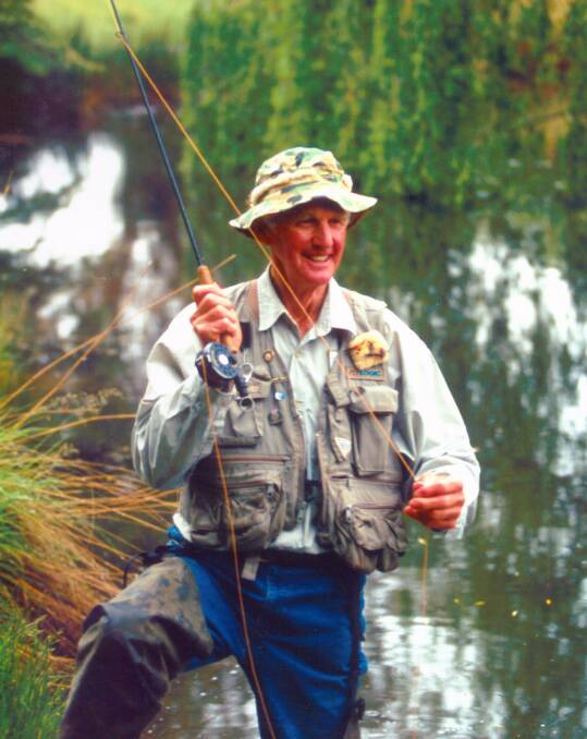 Fly-fishing was one of Jeff Prell's passions alongside the property, cricket and the family heritage. Photo supplied.