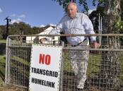 HumeLink Alliance Inc member and Bannister landowner Russell Erwin was among those who hosted a public meeting at Grabben Gullen on Sunday about the TransGrid proposal. Photo: Louise Thrower.