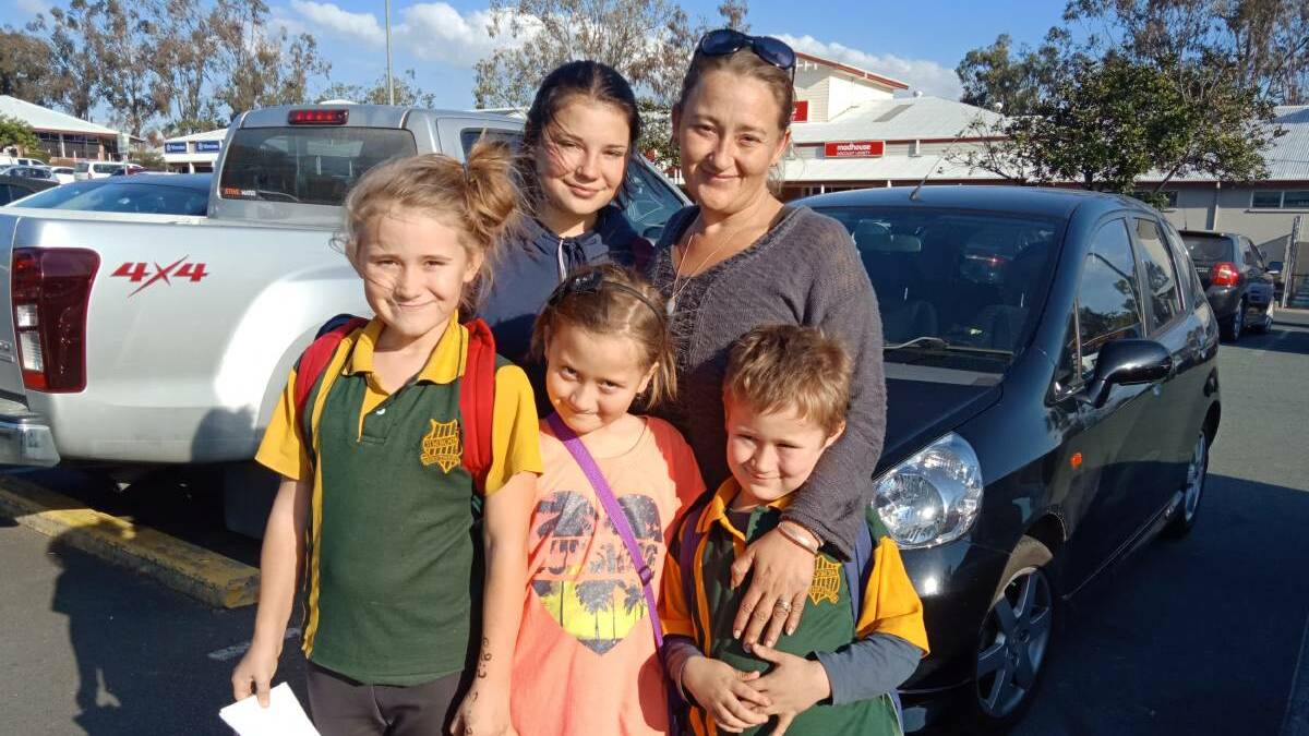 JIMBOOMBA: Mum Natasha Swatton with Denwarah, 14, Isabella, 10, Contessa, 9, and Hunter, 7. "This Peter Dutton … I don’t know much about him. They say he’s not for immigration,” Ms Swatton said. Photo: Lisa Simmons