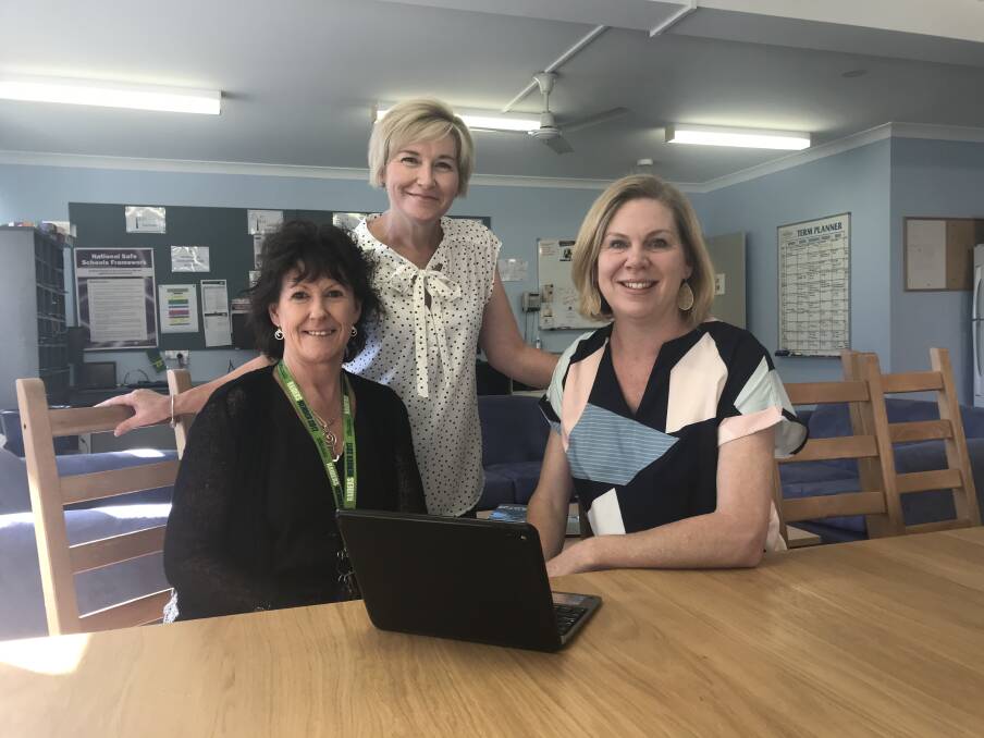 St Mary's Executive Staff members Terese Skelly, Sally Croker and Sarah Lowe. 