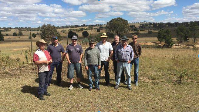 Volunteers Ian, Mick, Anthony, Gavin and Patrick joined Gunning Golf Club secretary/ treasurer Rob Lee Tet, councillor John Searl and president Brett Young in surveying the state of the club's facilities. 