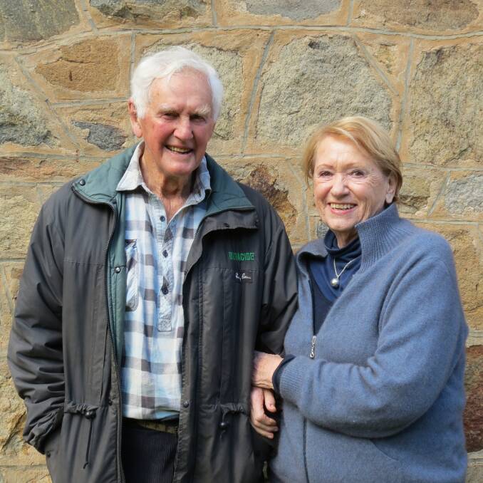 Jeff Prell is a third-generation grazier on “Gundorwringa" and friend Margaret Shepherd 