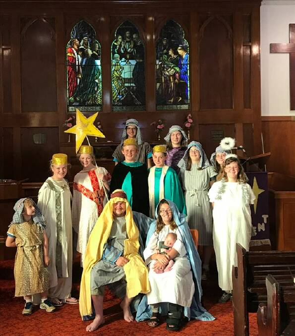 Nativity walk: Congregations in Crookwell host a walk-through of the nativity story. Photo: Crookwell Uniting Church