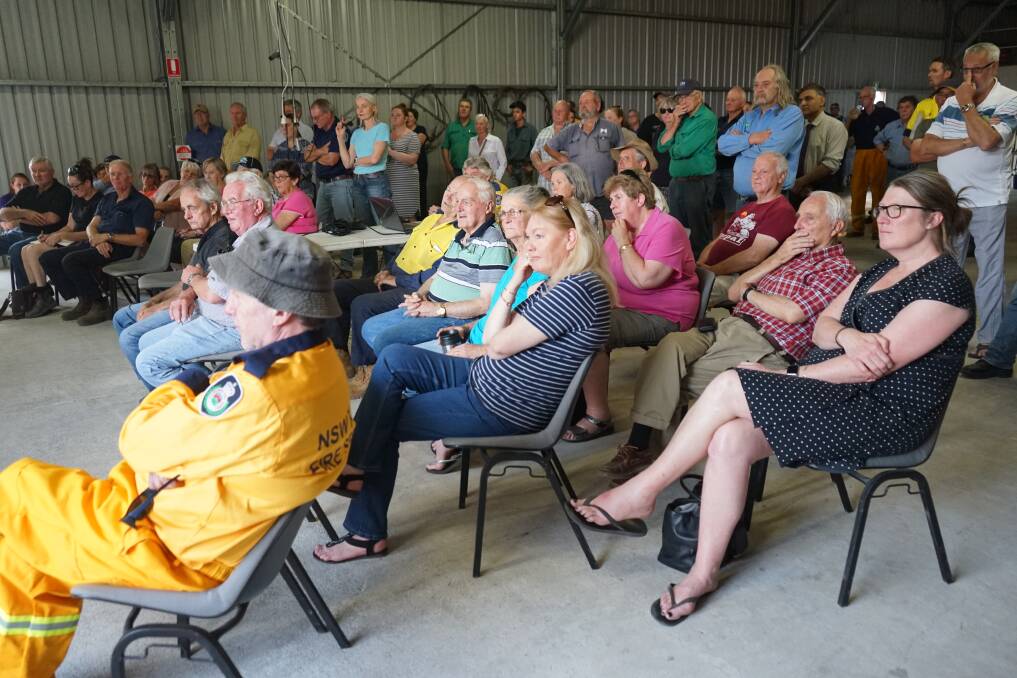 Residents gathered to learn about the impact of the Green Wattle Creek bushfire. Photo: Clare McCabe