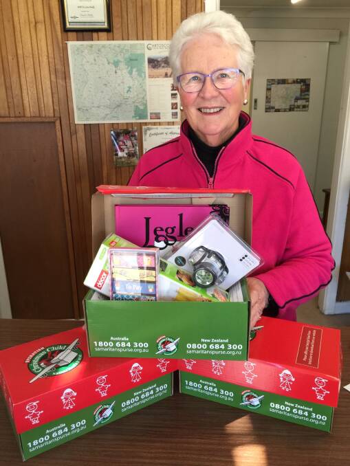 CHRISTMAS: Last year, Crookwell sent 420 boxes to children at Christmas, said organiser Sue Reedy. Photo: Crookwell Gazette