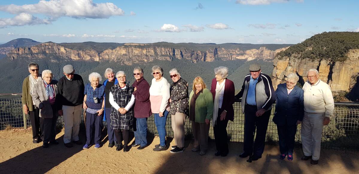 Probus Club at Govett's Leap. Photo supplied