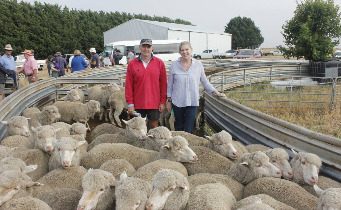 Flock Ewe finalists: Michael and Sarah Lowe at Innisvale on Thursday, January 24.