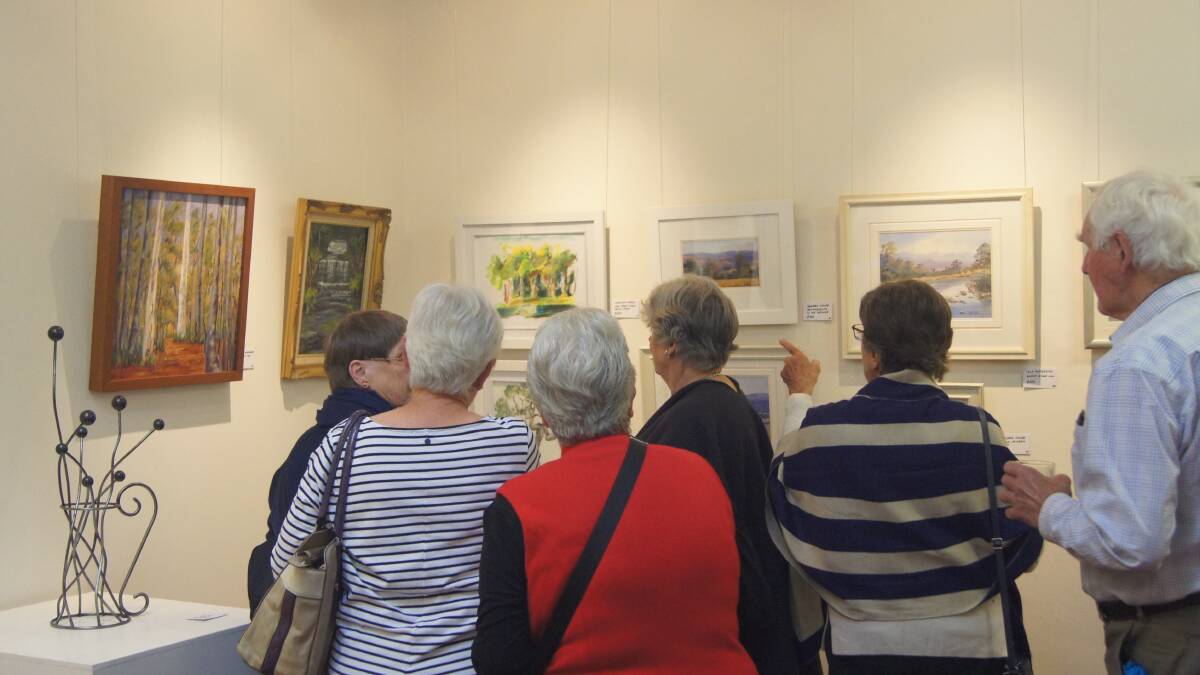 Exhibition opening night at Crookwell Art Gallery
