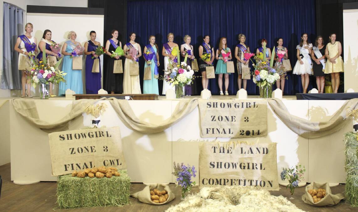 Flashback: The zone 3 Showgirl finals held in Crookwell in 2014. Photo supplied
