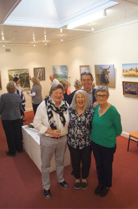 Exhibition success: Crookwell Art Gallery committee steep in success of art show (L-R) Margaret Carr, Ann Goodman, Jeremy Goodman and Karen Harwood.