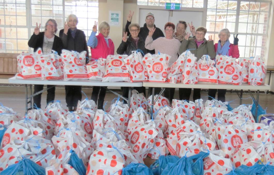 "A lovely gesture": Farmers in Dubbo express gratitude to CWA and volunteers after receiving care packs. Photo: Susan Reynolds.