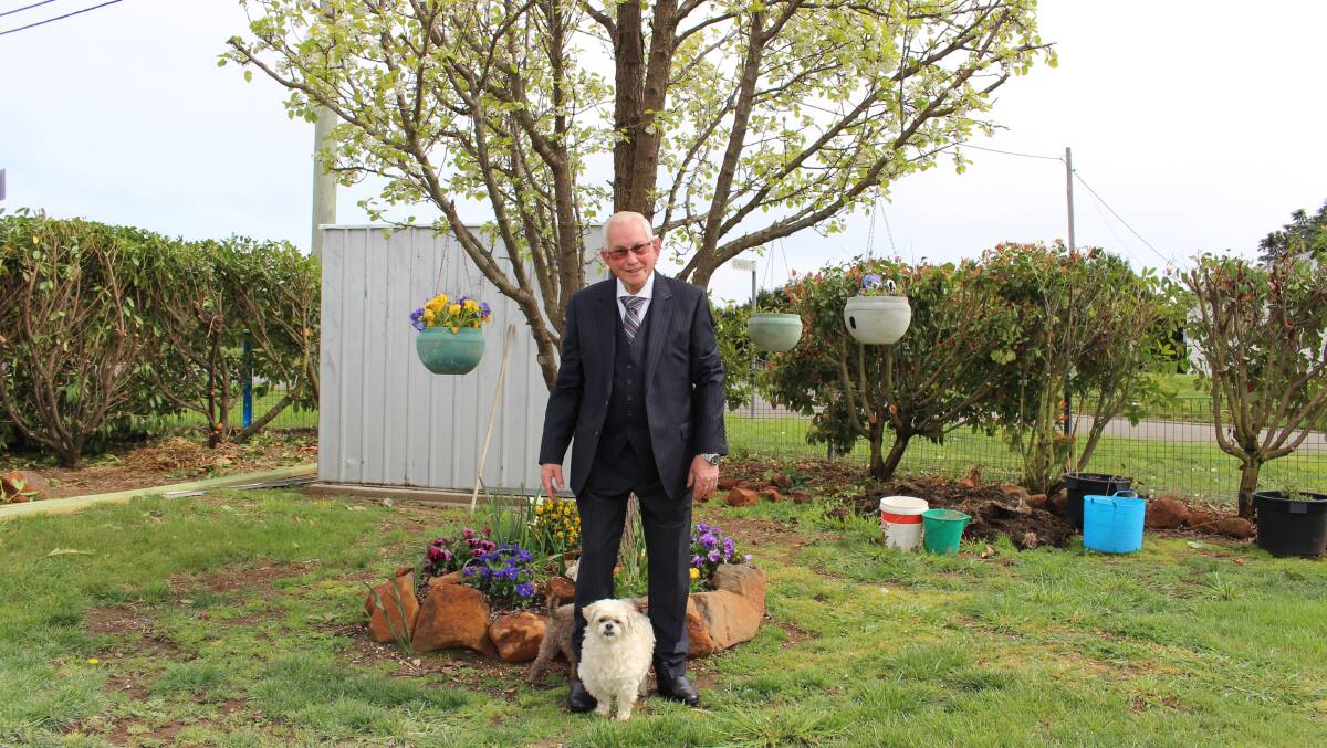 Positive mood: Graham Chegwidden settling in to life in Crookwell. 