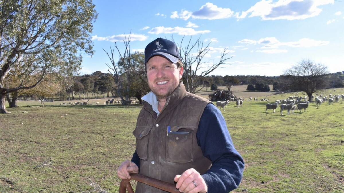 Bernie Byrnes of 'Fairview", Gunning receives Nuffield Farming Scholarship for research into land values. Photo courtesy Bernie Byrnes.