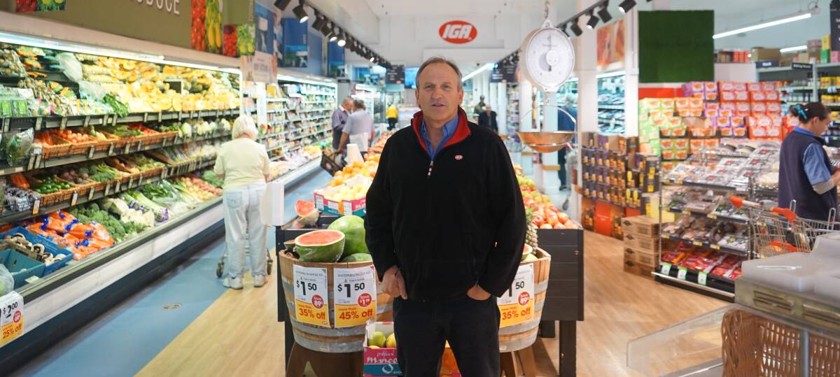 Business: Floyd Davies at Crookwell IGA hits back at rising power costs. Photo: Clare McCabe