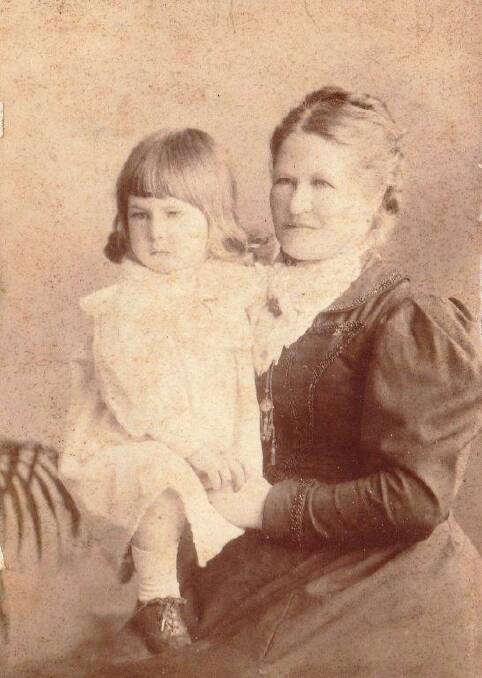 Clara (Fowler) McDonald (1848 - 1925) and son Colin. Photo courtesy Vera Pickford.