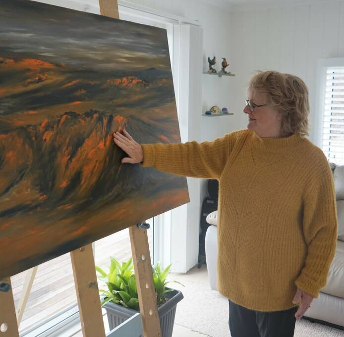 Art show: Joan Whittle will exhibit The Deluge at the Goulburn Regional Art Gallery in July. Photo: Clare McCabe.