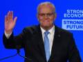 Prime Minister Scott Morrison at the Liberal Party campaign launch on Day 35 of the 2022 federal election campaign. Picture: AAP