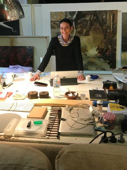 Margarita in her studio. Photo: Beth Shanley.