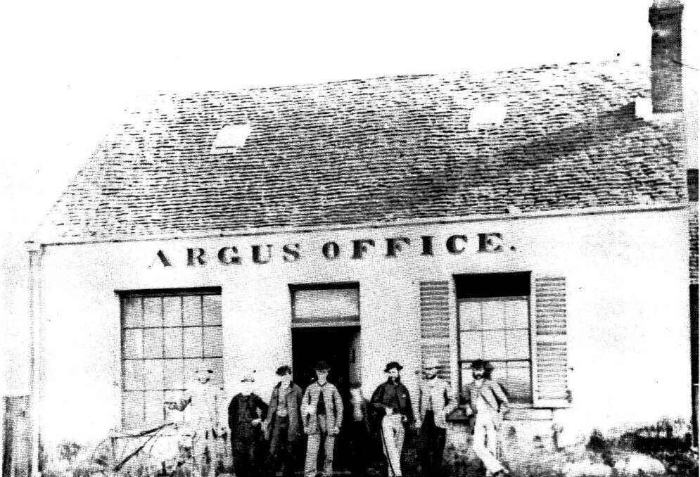 EARLY DAYS: The Argus - Goulburn's first daily newspaper - was launched by William Oram in 1882. Photo: courtesy Goulburn Historical Society.