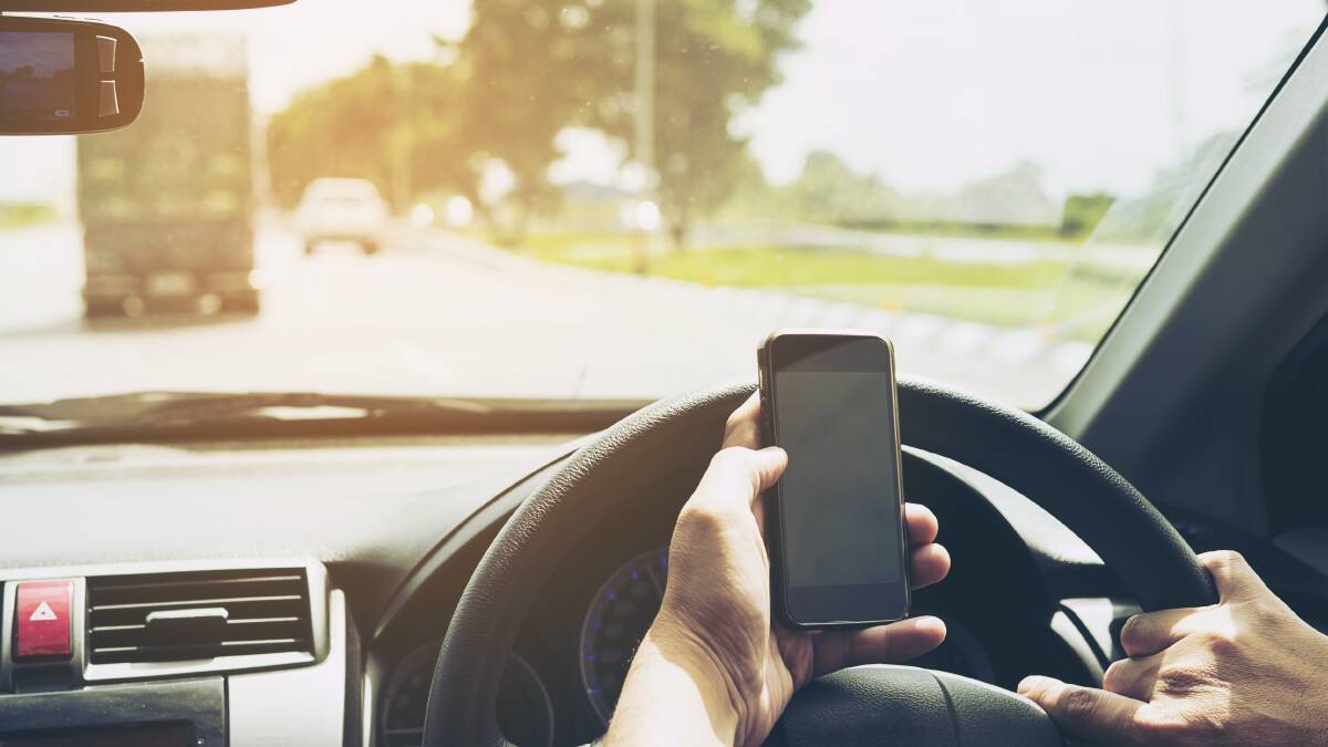 When you're on your phone, you're driving blind