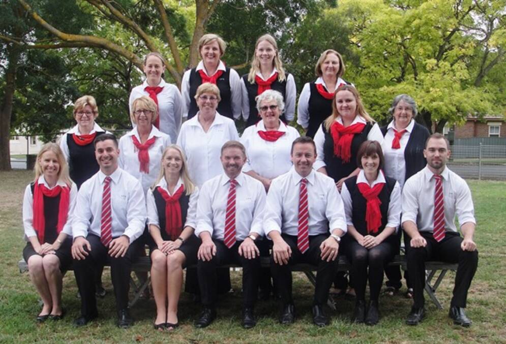 UNITED STAFF: The committed and enthusiastic staff of Crookwell Public School are looking forward to providing the best education for the students.
