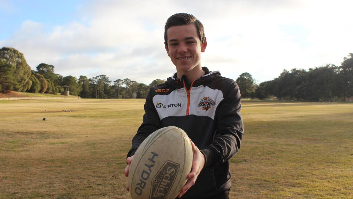 BIG LEAP: Crookwell Devils U15 player Aidan Kerr has been selected for the Canberra Raiders Development squad. He will begin training on Wednesday at Northbourne Oval. Photo: Mariam Koslay.  