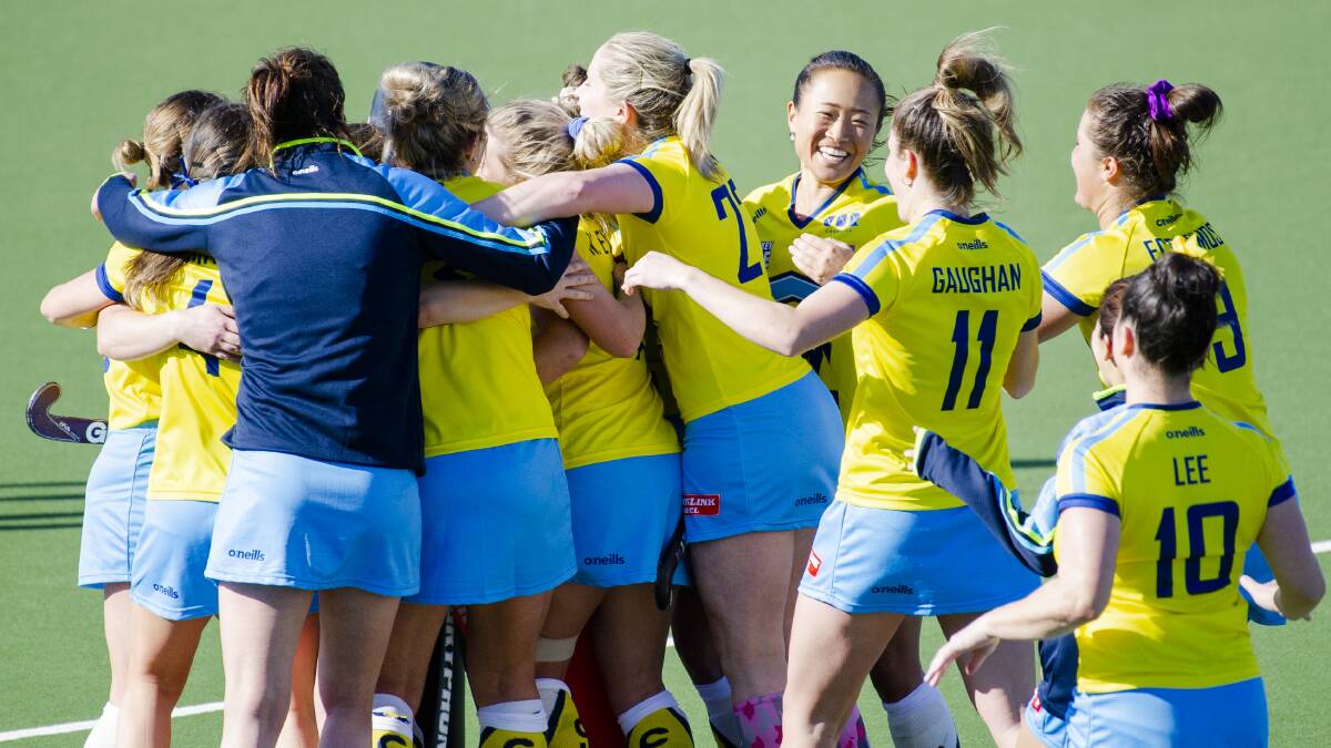 Thrilled: The Canberra Chill are into the inaugural Hockey One semi-finals, and Jess Smith believes they have what it takes to upset the tournament favourites. Photo: Jamila Toderas. 