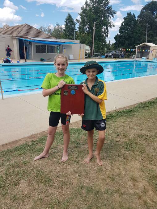 Winning captains: Paige Croker and Bradley Nagle of the Aloysius house are thrilled with their victory. Photo: Supplied.