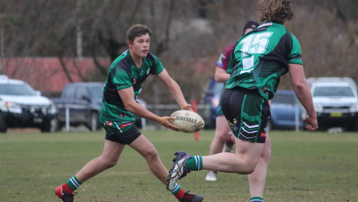 Good pass: The Green Devils Youth League side will need to bring their best form to the match against Bungendore next week, as they battle to improve from their current ranking of fourth out of six teams. Photo: Zac Lowe.  