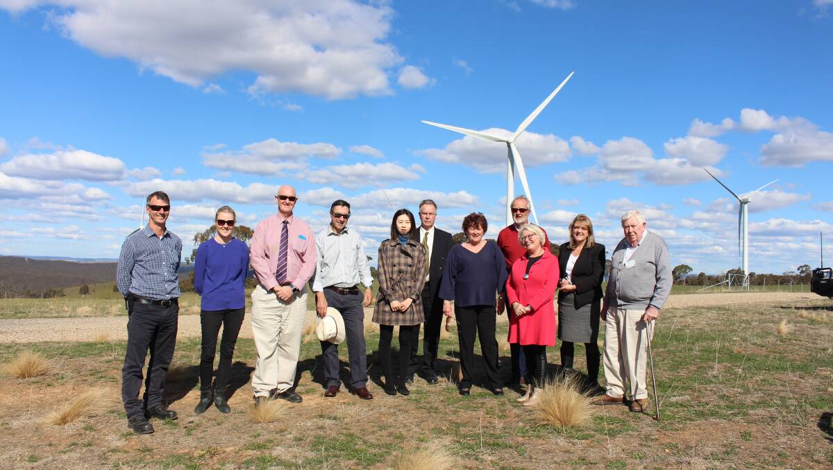 The RDA Southern Inland board at Gullen Range Wind and Solar Farm. Photo supplied