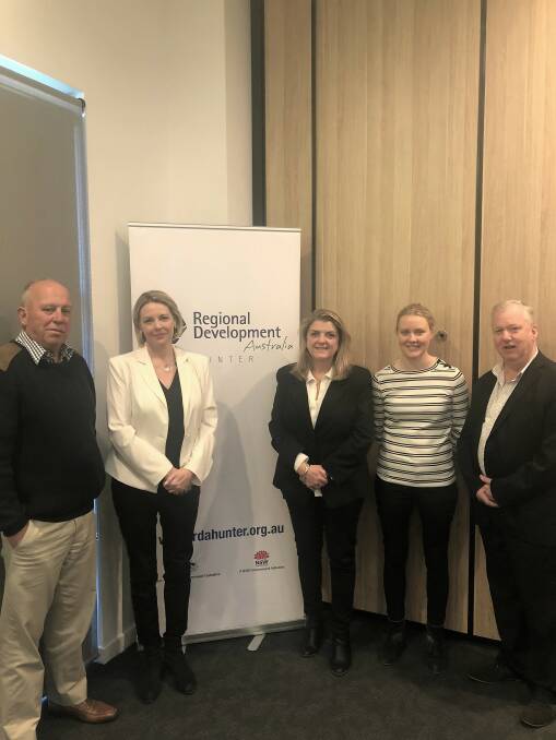 RDA Southern Inland CEO Mareeca Flannery and project officer Camilla Staff with RDA staff John Turner, Julia Andrews and Trevor John. Photo supplied