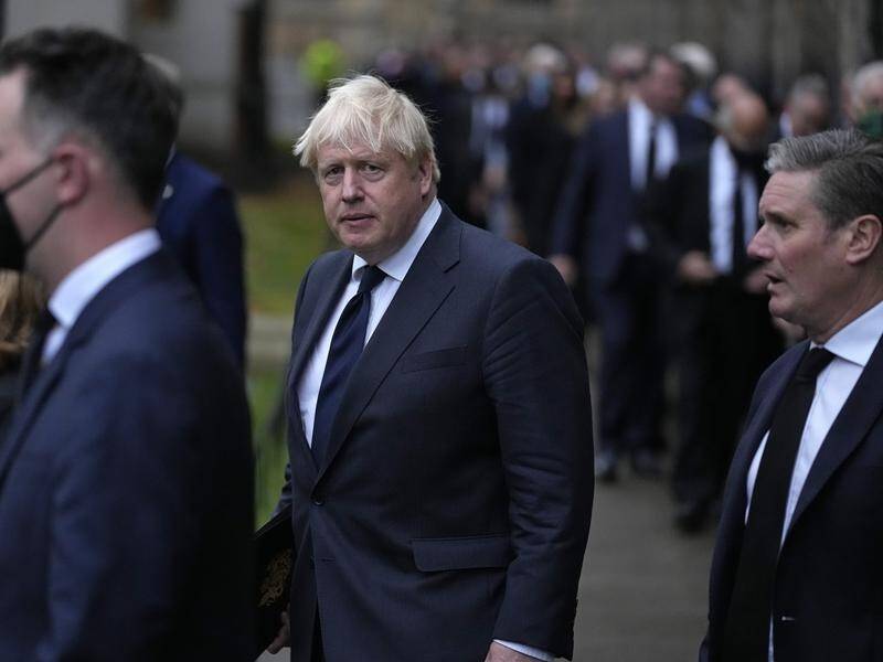UK PM Boris Johnson and opposition leader Keir Starmer have attended a service of remembrance.