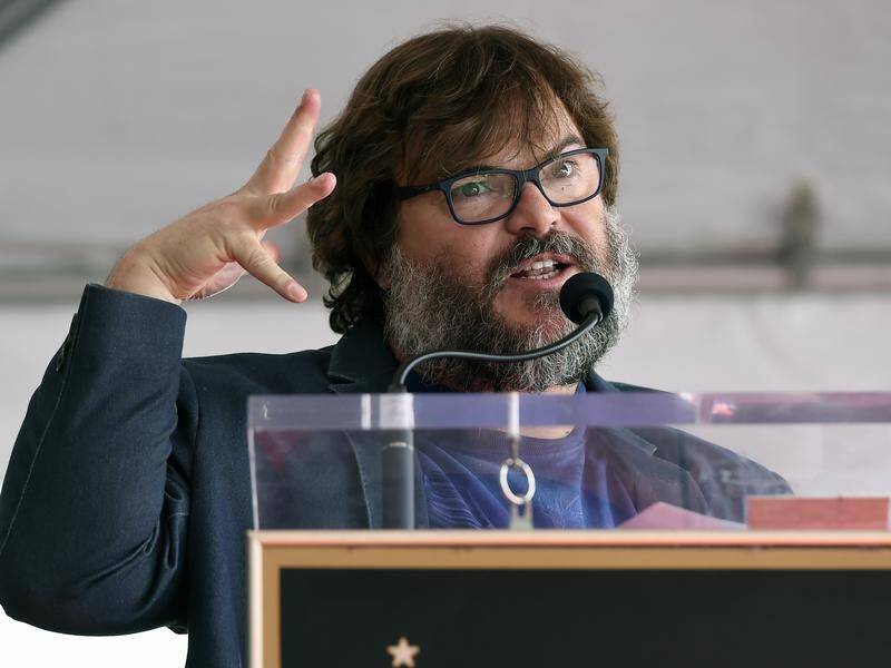 Jack Black had a lot of love for everyone - except for Donald Trump - at his Walk of Fame ceremony.