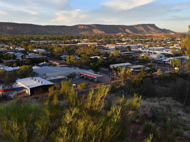 A lockdown is in force in Alice Springs for all residents, including Indigenous people in camps.