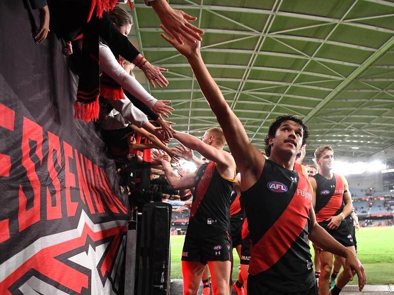 Things are looking up for Essendon, who moved third with a 20-point win over Greater Western Sydney. (Julian Smith/AAP PHOTOS)