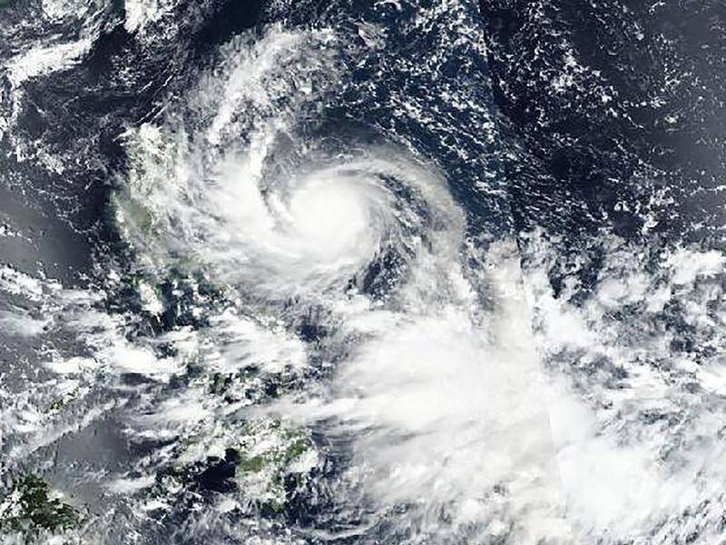 NASA satellite images show Super Typhoon Noru approaching the Philippines. (AP PHOTO)