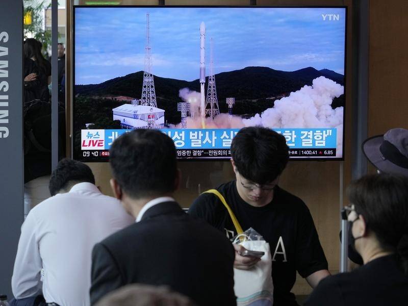 North Korea called their country's first, and failed, launch last month "the most serious" failure. (AP PHOTO)