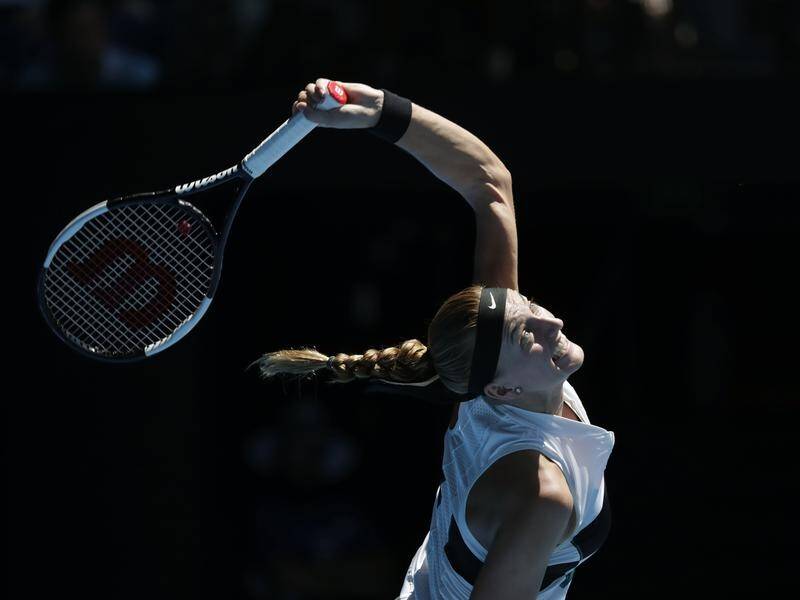 Petra Kvitova has won through to the Australian Open final in straight sets.