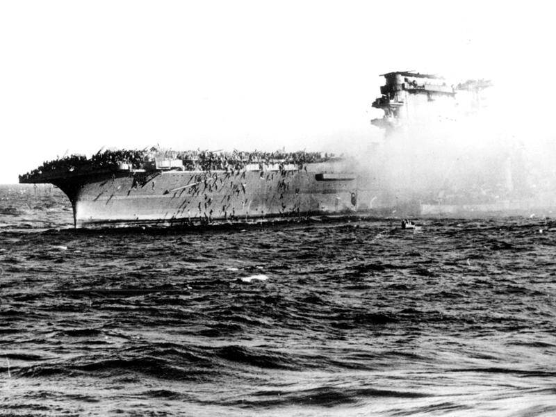 No Australians were killed, but more than 650 Americans died when the USS Lexington was sunk.