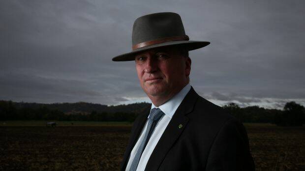 Deputy Prime Minister Barnaby Joyce was a driving force behind the pesticides authority's forced move to Armidale. Photo: Alex Ellinghausen