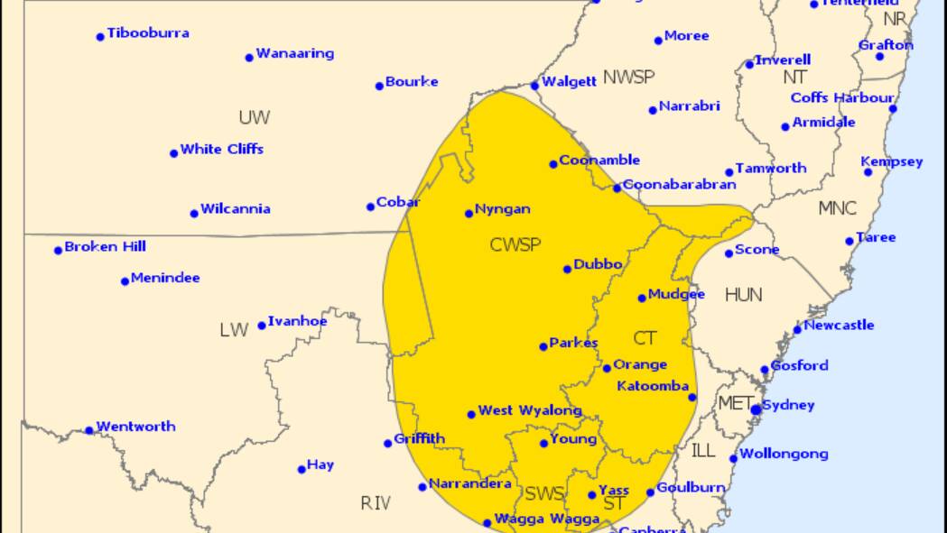 Severe weather warning issued for Wednesday afternoon