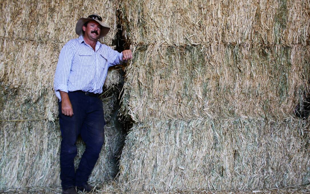 Hay is $100 extra per tonne this year versus 2017, according to Ken McCallum. Photo: Hannah Sparks