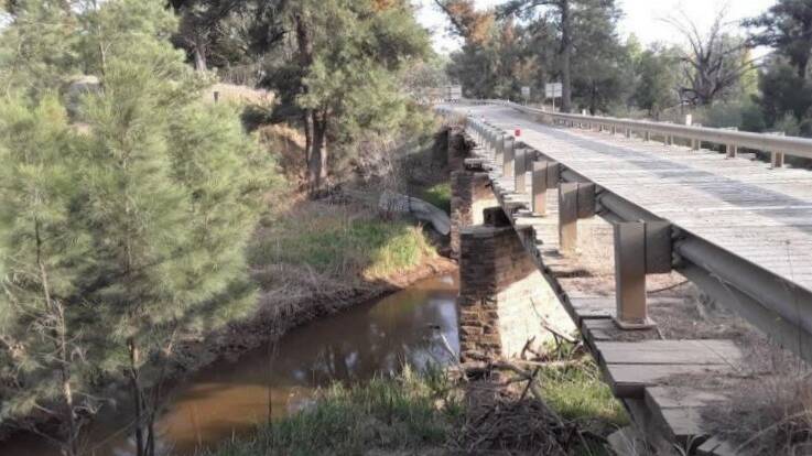 Drought: The council has applied for drought relief funding to be spent on the Peelwood Road timber bridge and walking paths. Source: upperlachlan.nsw.gov.au