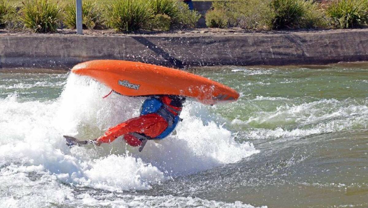 FLIP: Oti Trigas will be competing against the best when he gives it his best shot at the Freestyle Kayaking World Championships in Spain in June. Photo: Burney Wong
